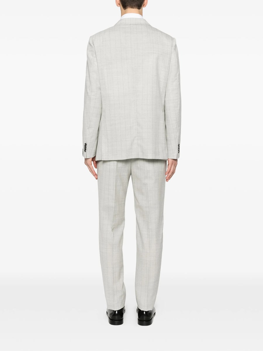 Caruso Caruso Norma Double-breasted Check-pattern Suit, view 2
