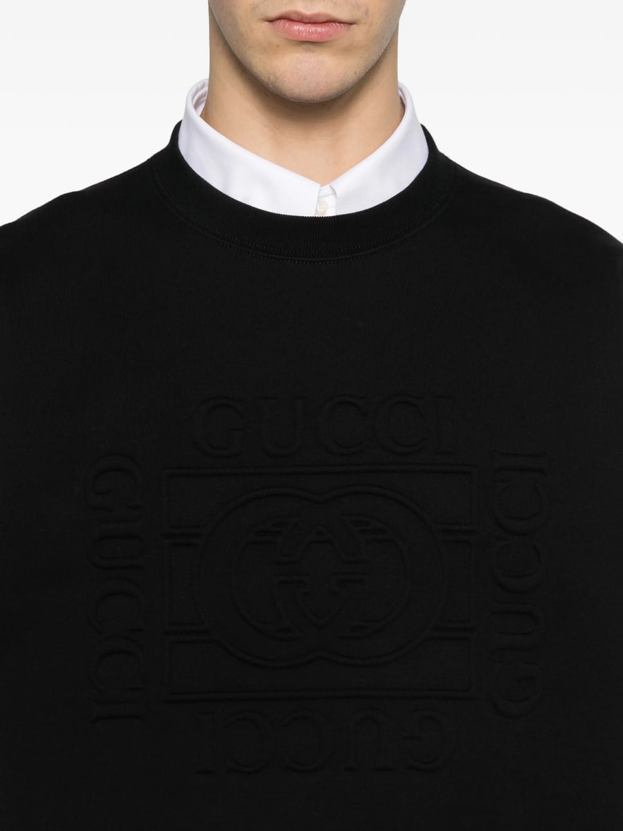 Gucci Gucci Logo Crew-neck Sweatshirt, view 3