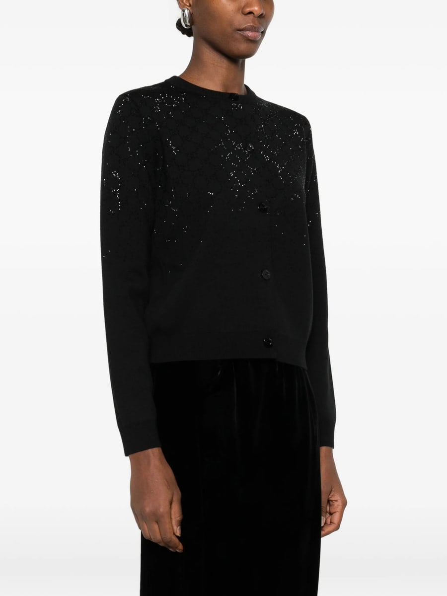 Gucci Gucci Embellished Button Knitwear, view 2