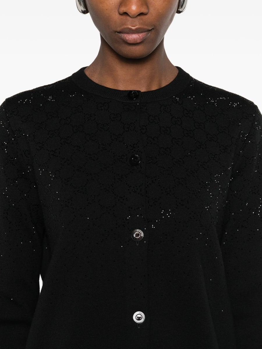 Gucci Gucci Embellished Button Knitwear, view 5
