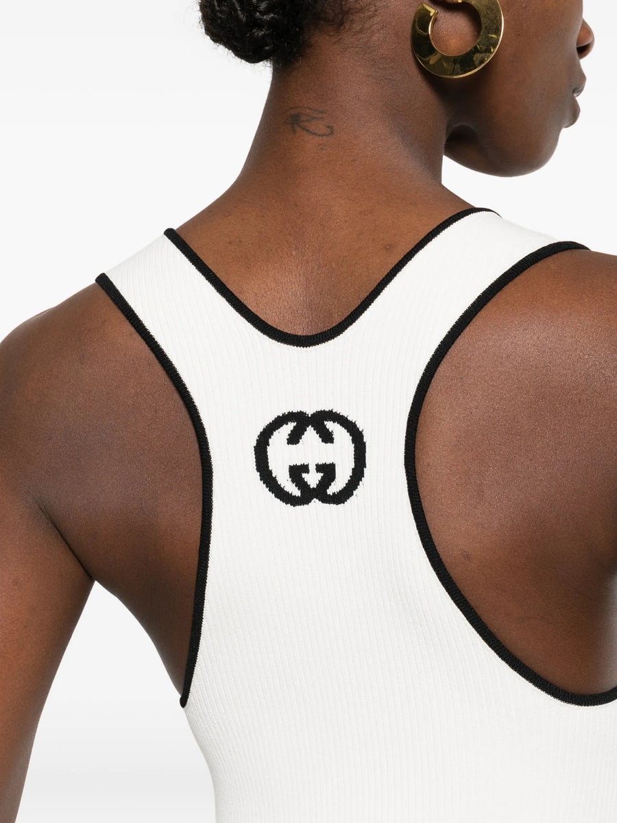 Gucci Gucci Logo-motif Midi Dress, view 2