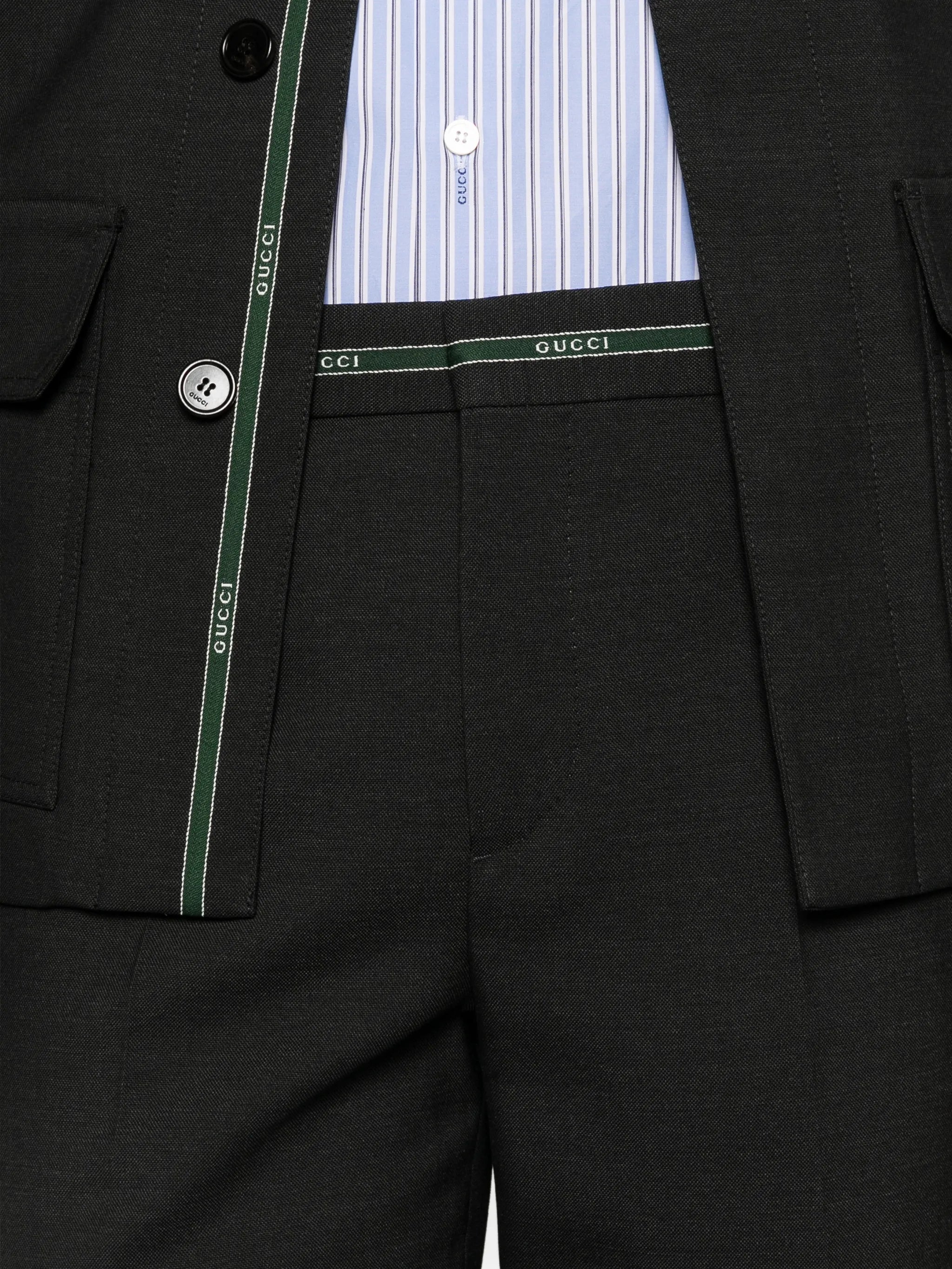 Gucci Gucci Logo-waistband Trousers, view 2
