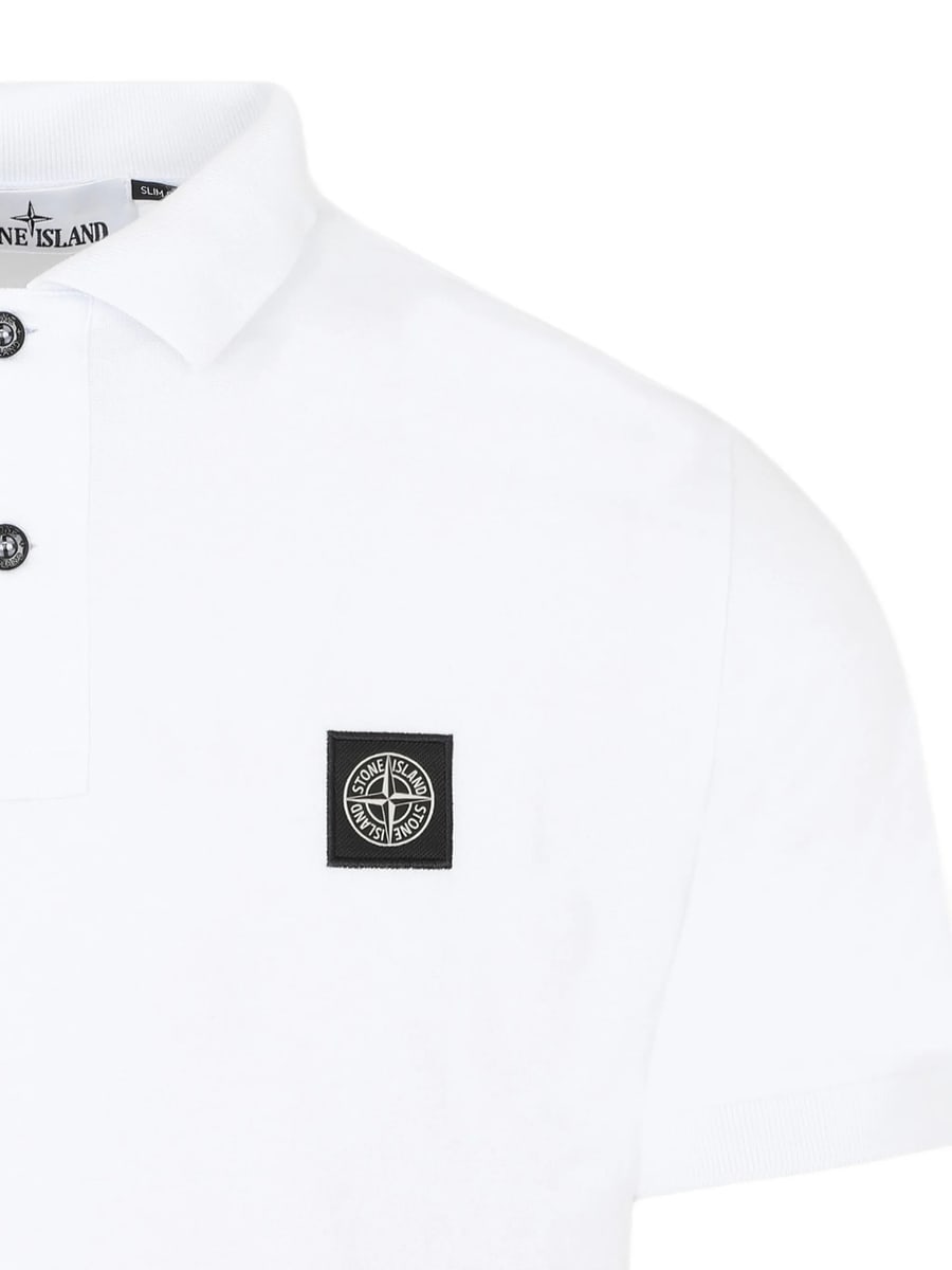 Stone Island Stone Island Logo-patch Polo Shirt, view 3