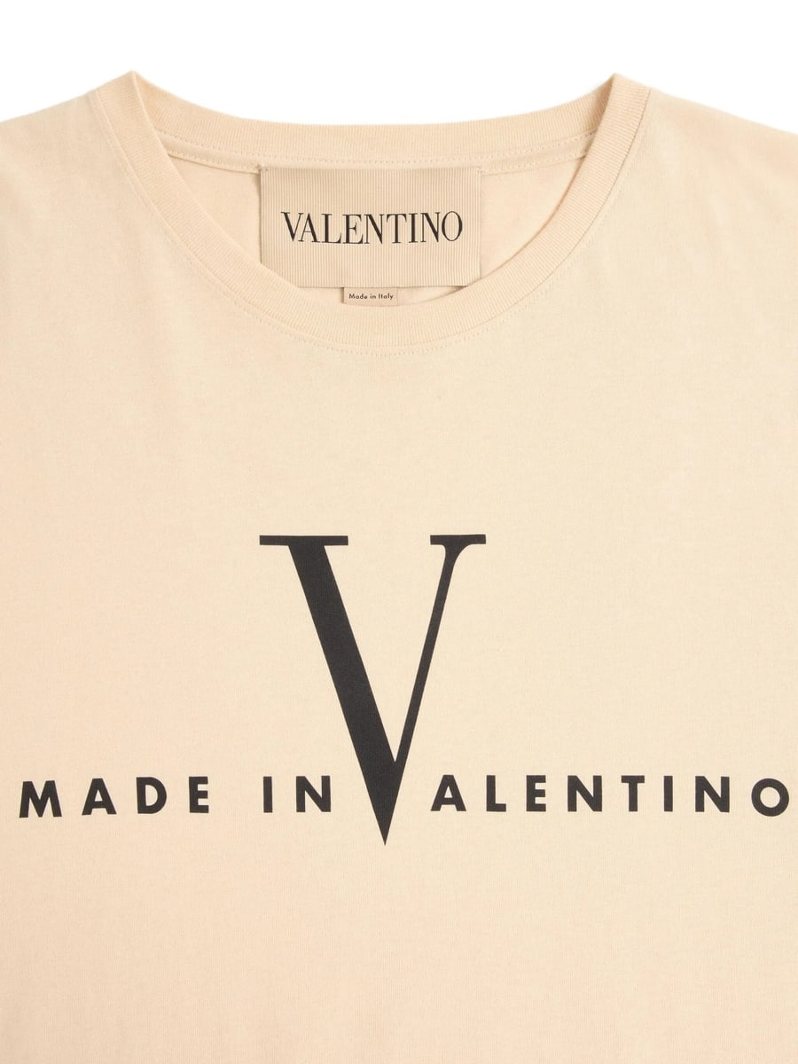 Valentino Valentino Made In Valentino-print T-shirt, view 2
