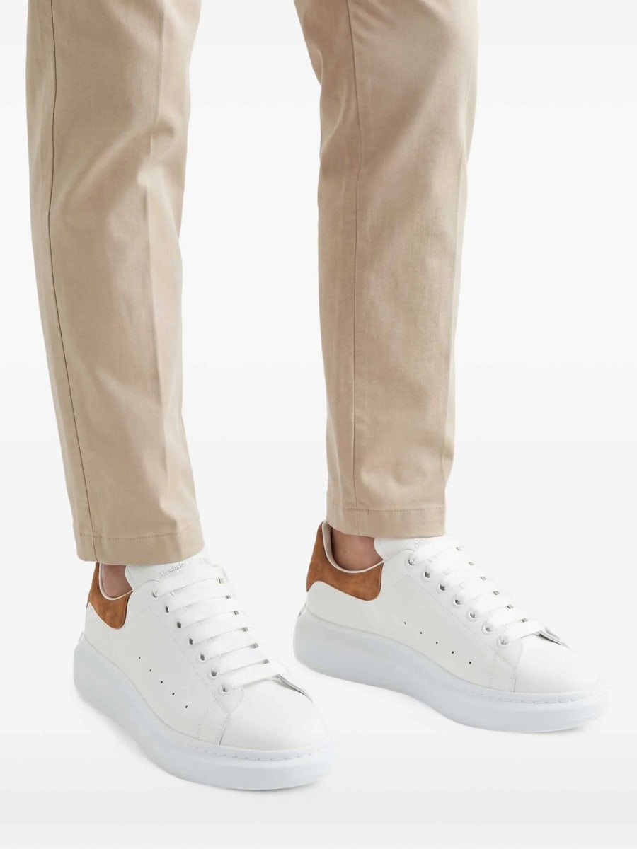 Alexander McQueen Alexander Mcqueen Leather Sneakers, view 5