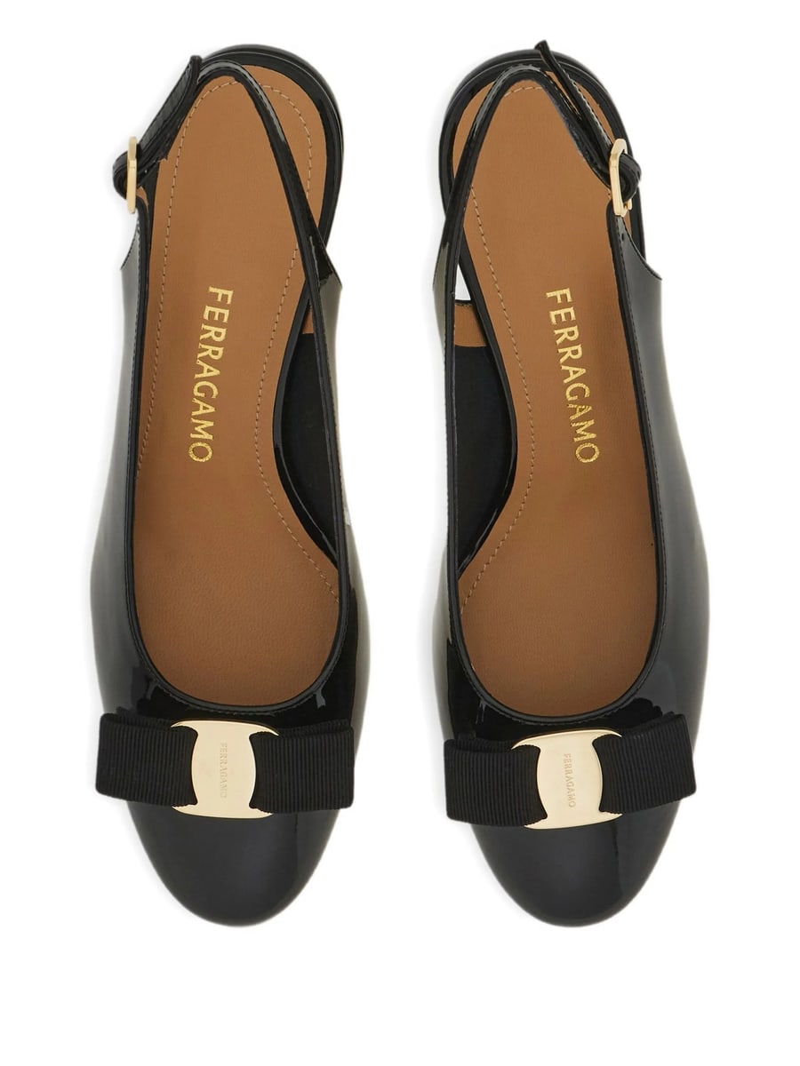 Ferragamo Ferragamo Vara Bow Slingback Pumps, view 3