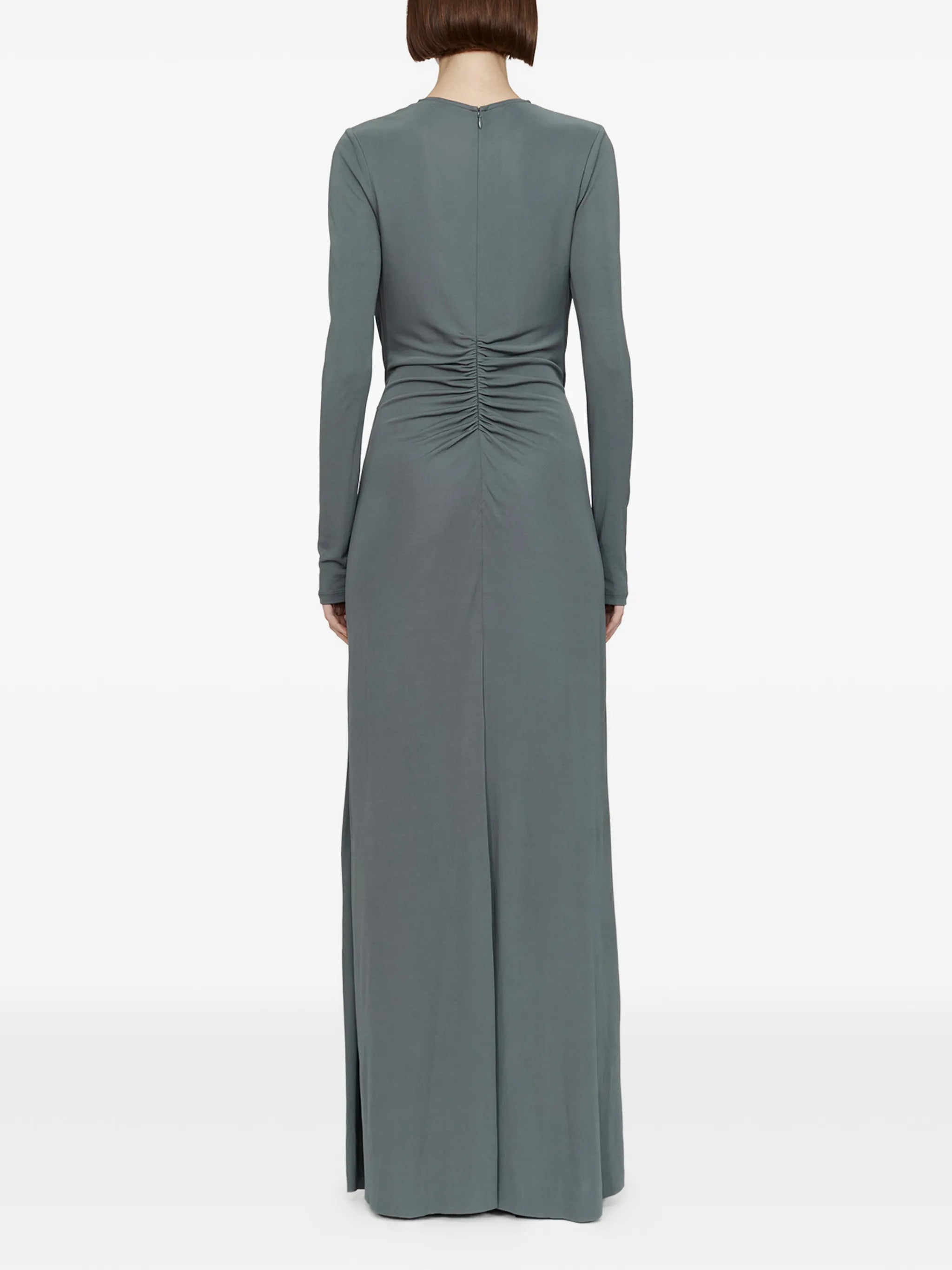 Christopher Esber Christopher Esber Orica Ruched V-neck Maxi Dress, view 2