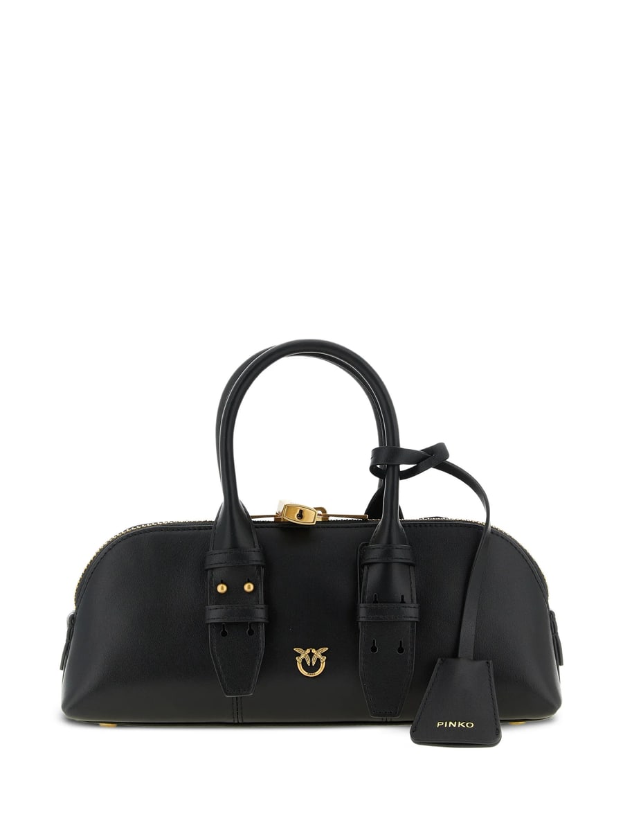 Pinko Pinko Small Escape Leather Shoulder Bag