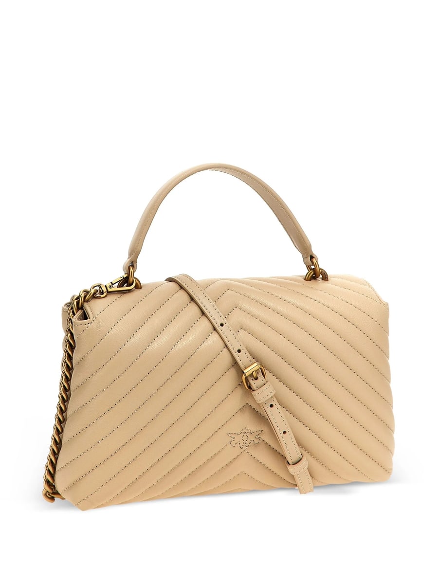 Pinko Pinko Lady Love Bag Puff Medium Handbag In Chevron Nappa Leather, view 3