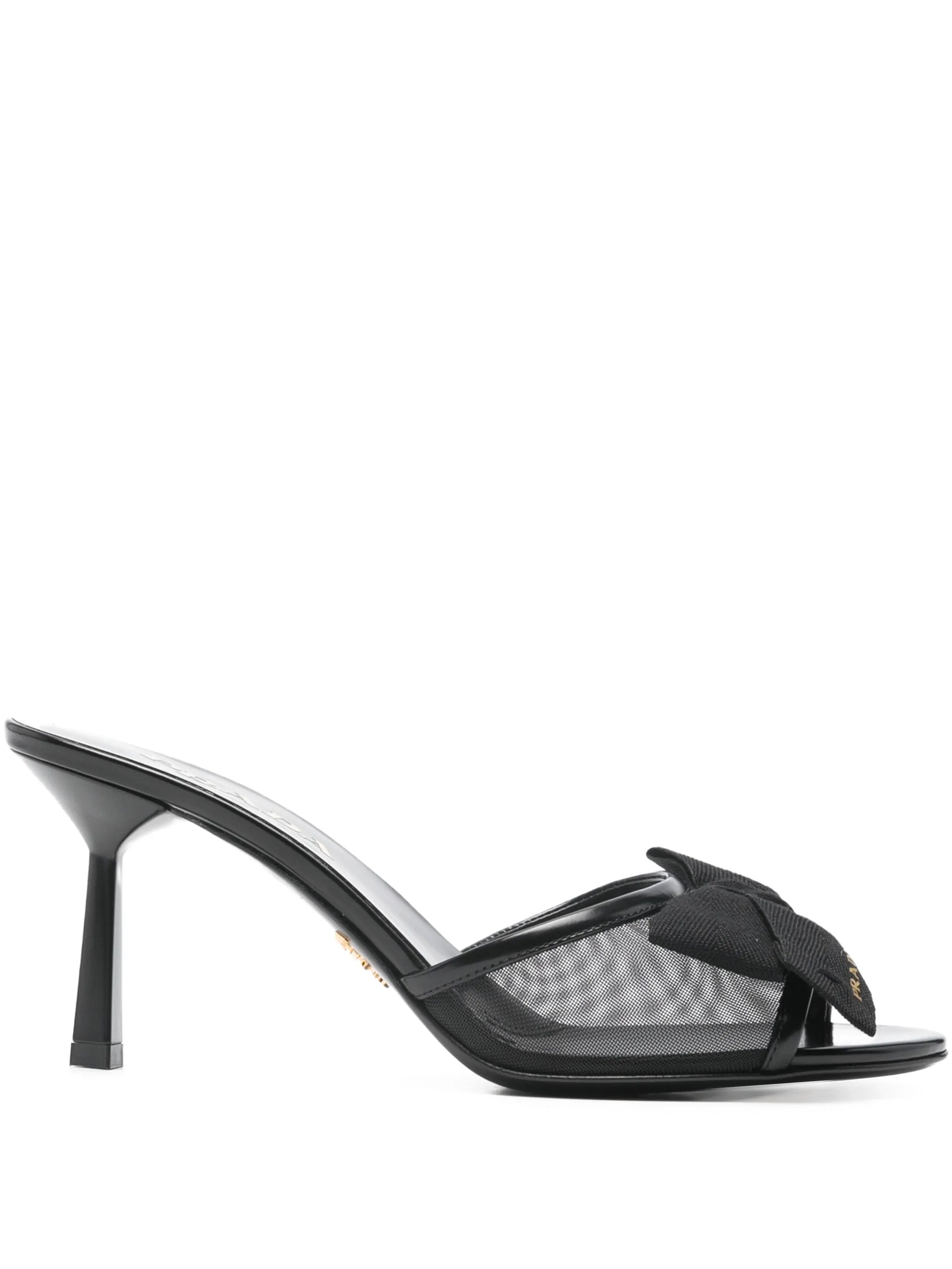 Prada Prada Bow Mesh Sandals