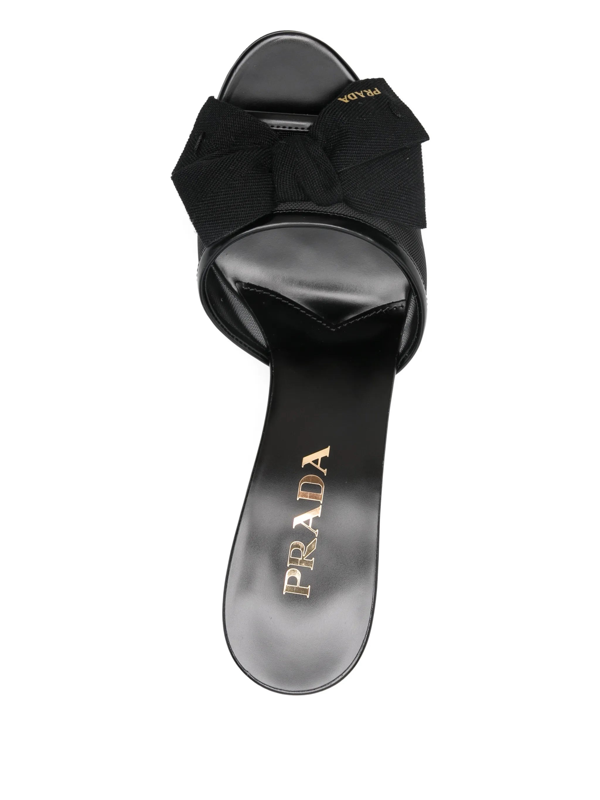 Prada Prada Bow Mesh Sandals, view 2