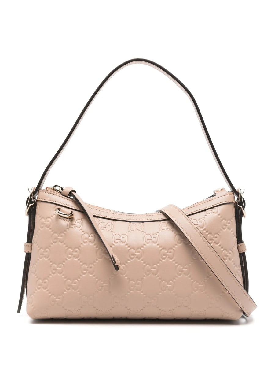 Gucci Gucci Small GG-embossed Zip Shoulder Bag