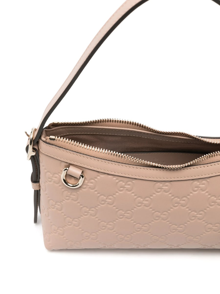 Gucci Gucci Small GG-embossed Zip Shoulder Bag, view 5