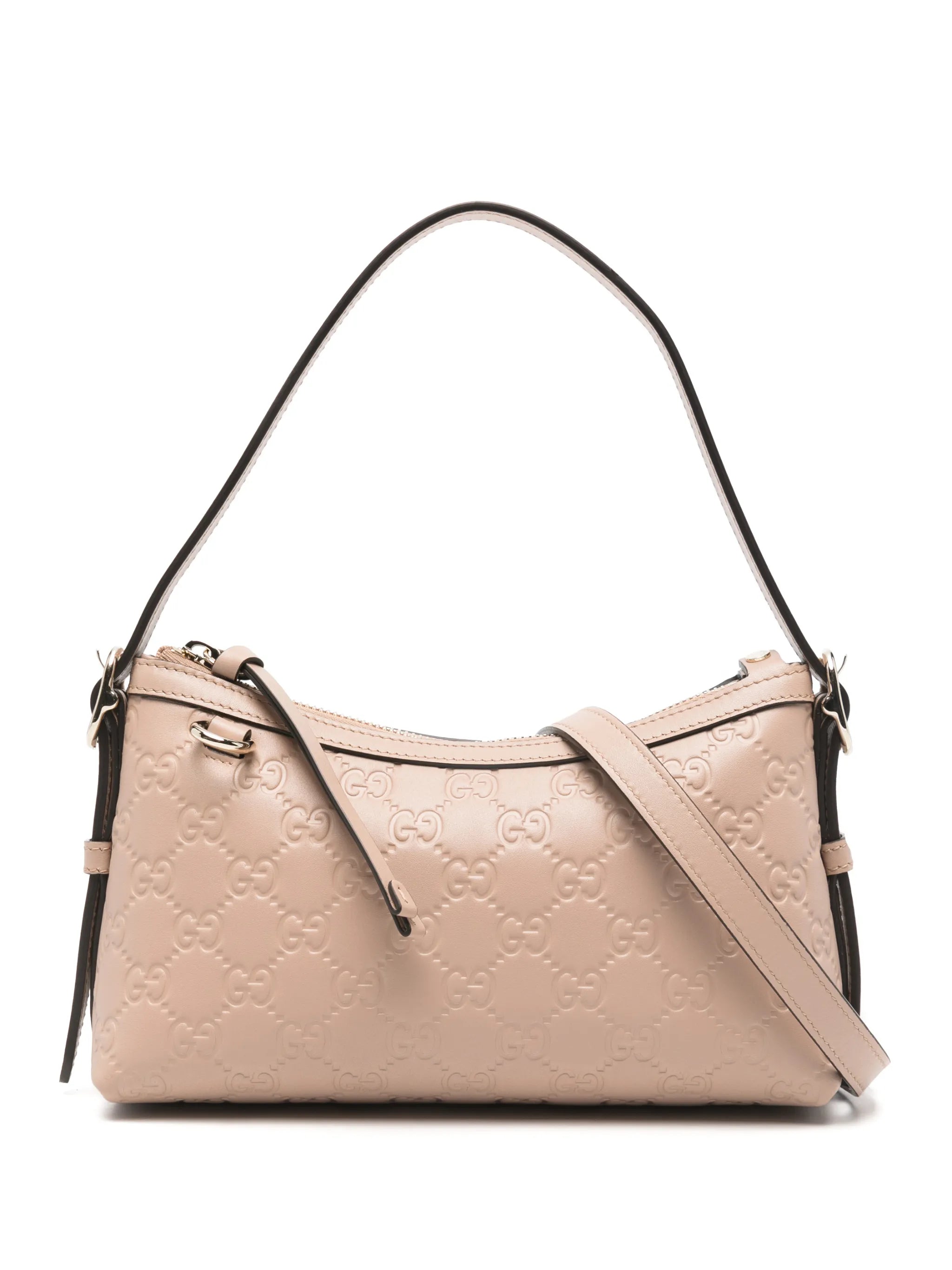 Gucci Gucci Small GG-embossed Zip Shoulder Bag