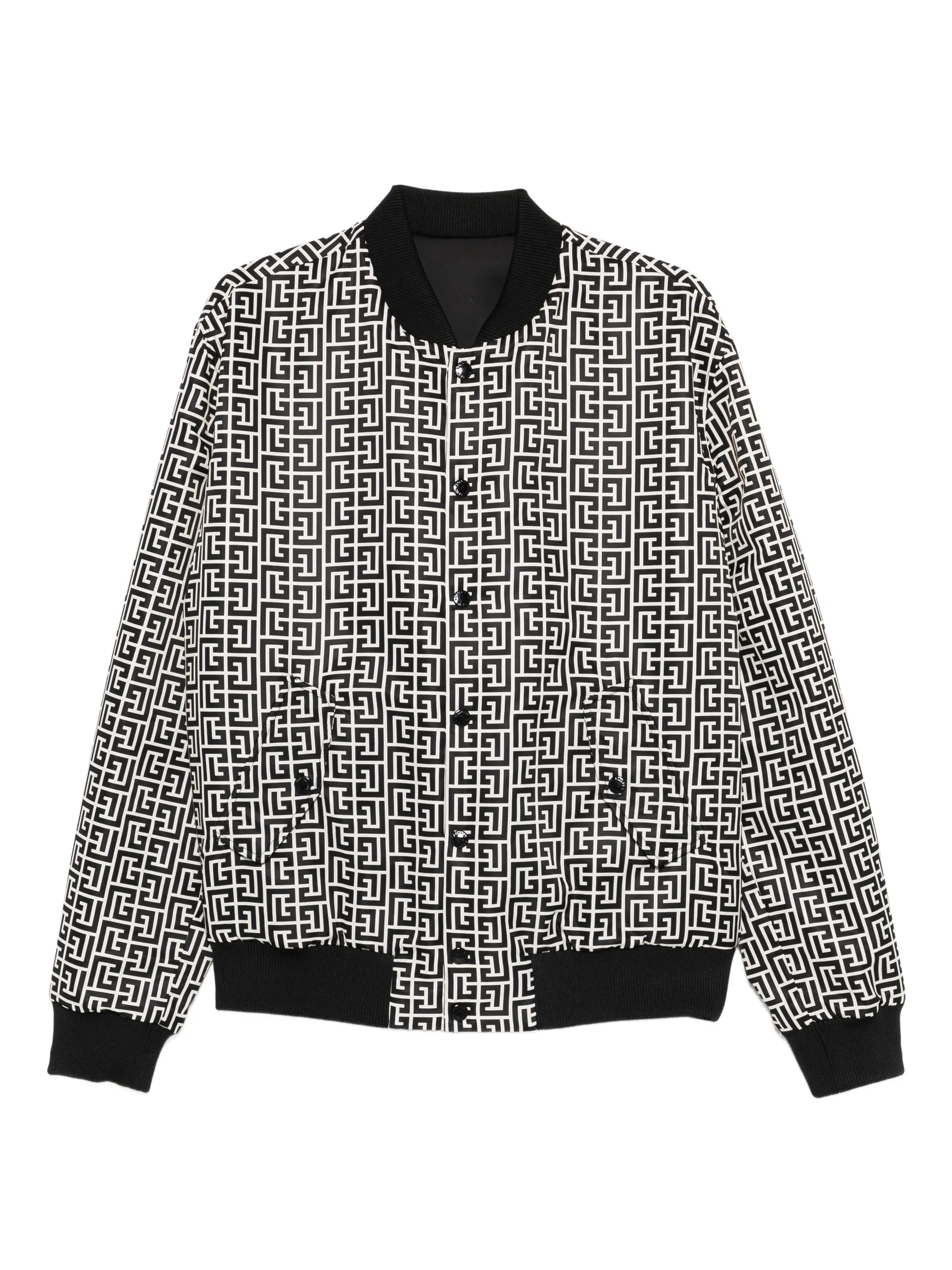 Balmain Balmain Reversible Patterned Bomber Jacket