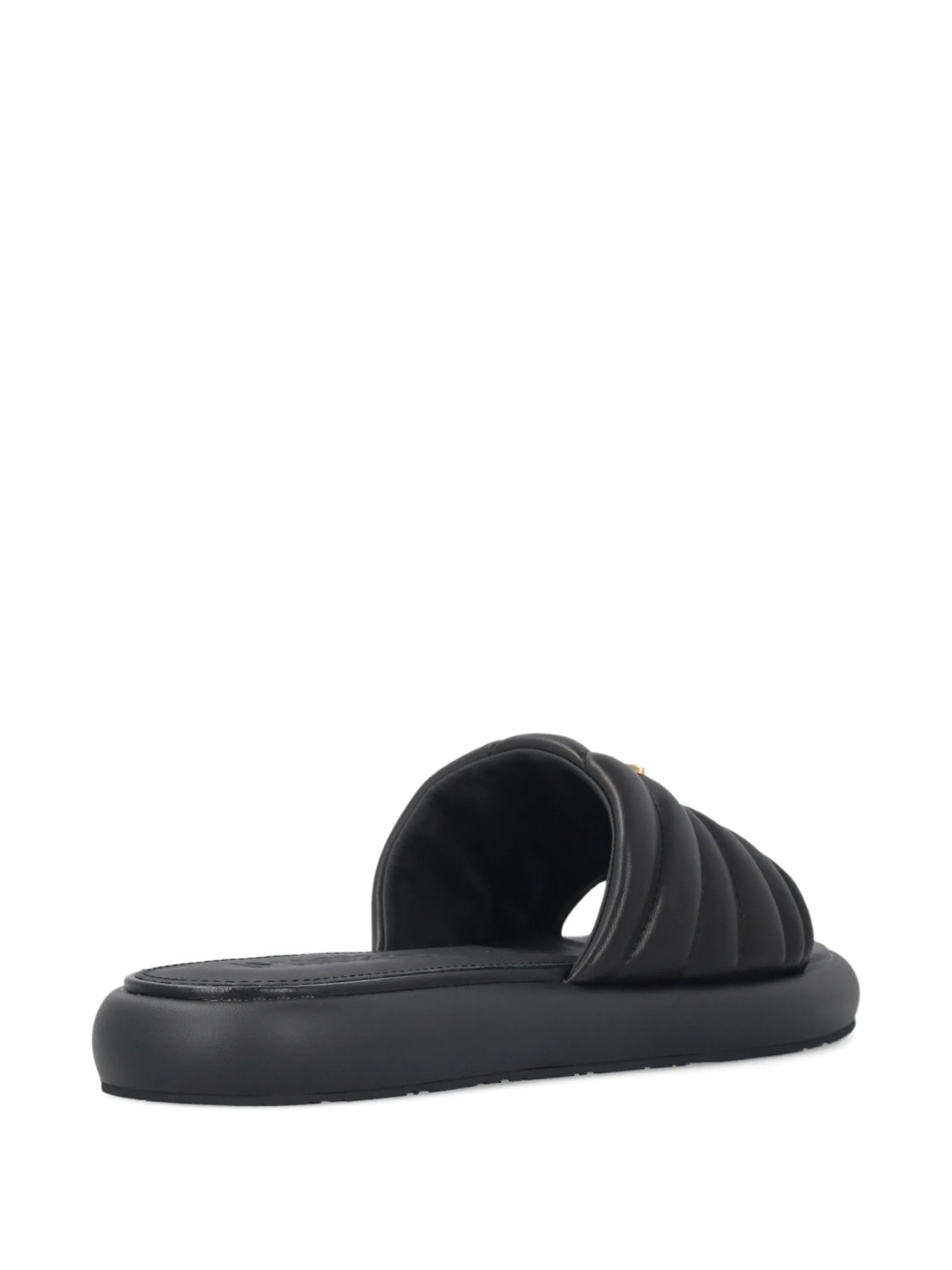 Pinko Pinko Fiona Leather Slip-on Sandals, view 2