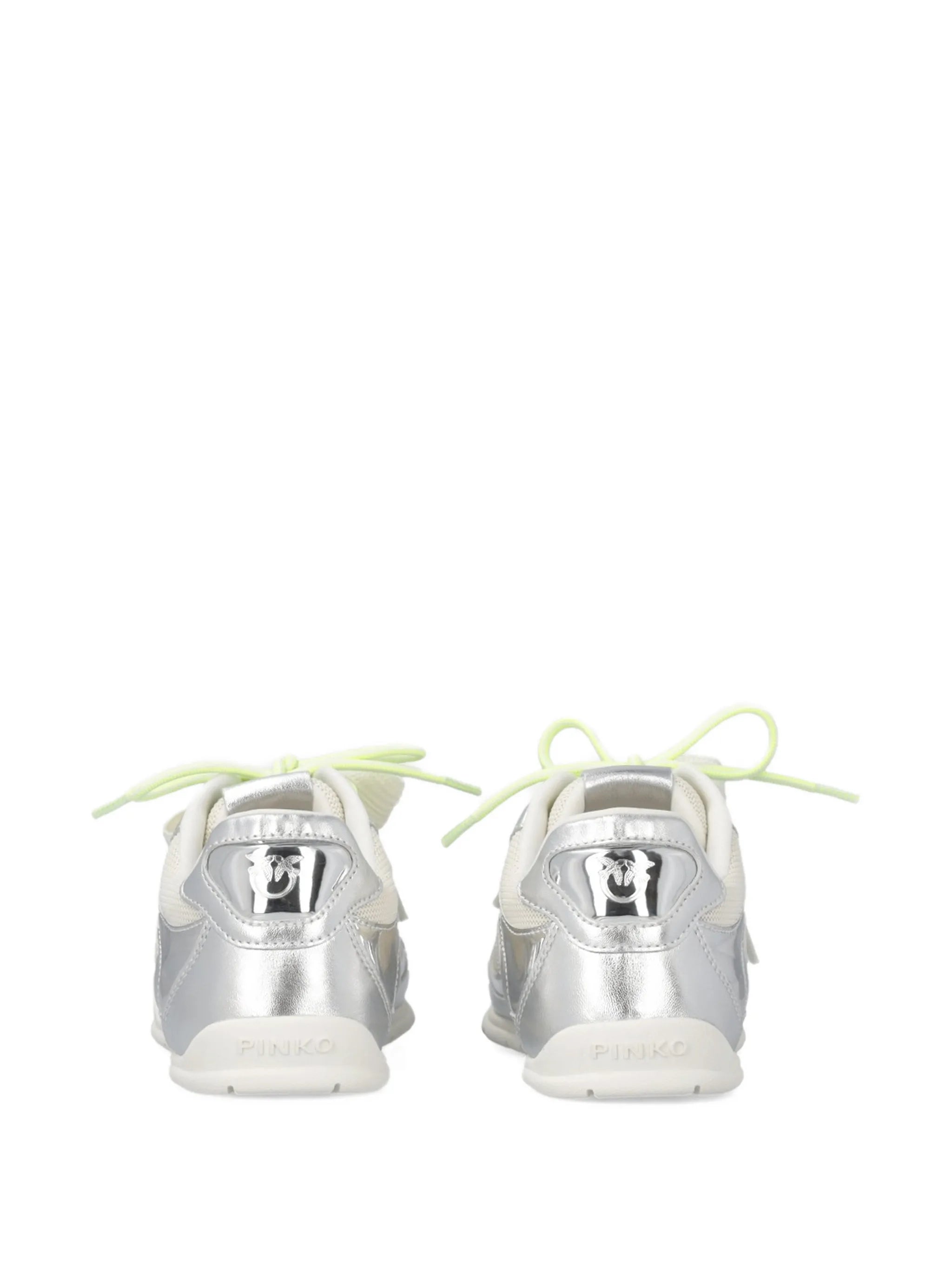 Pinko Pinko Laminated Sneakers With Double Laces And Jewel Details, view 2