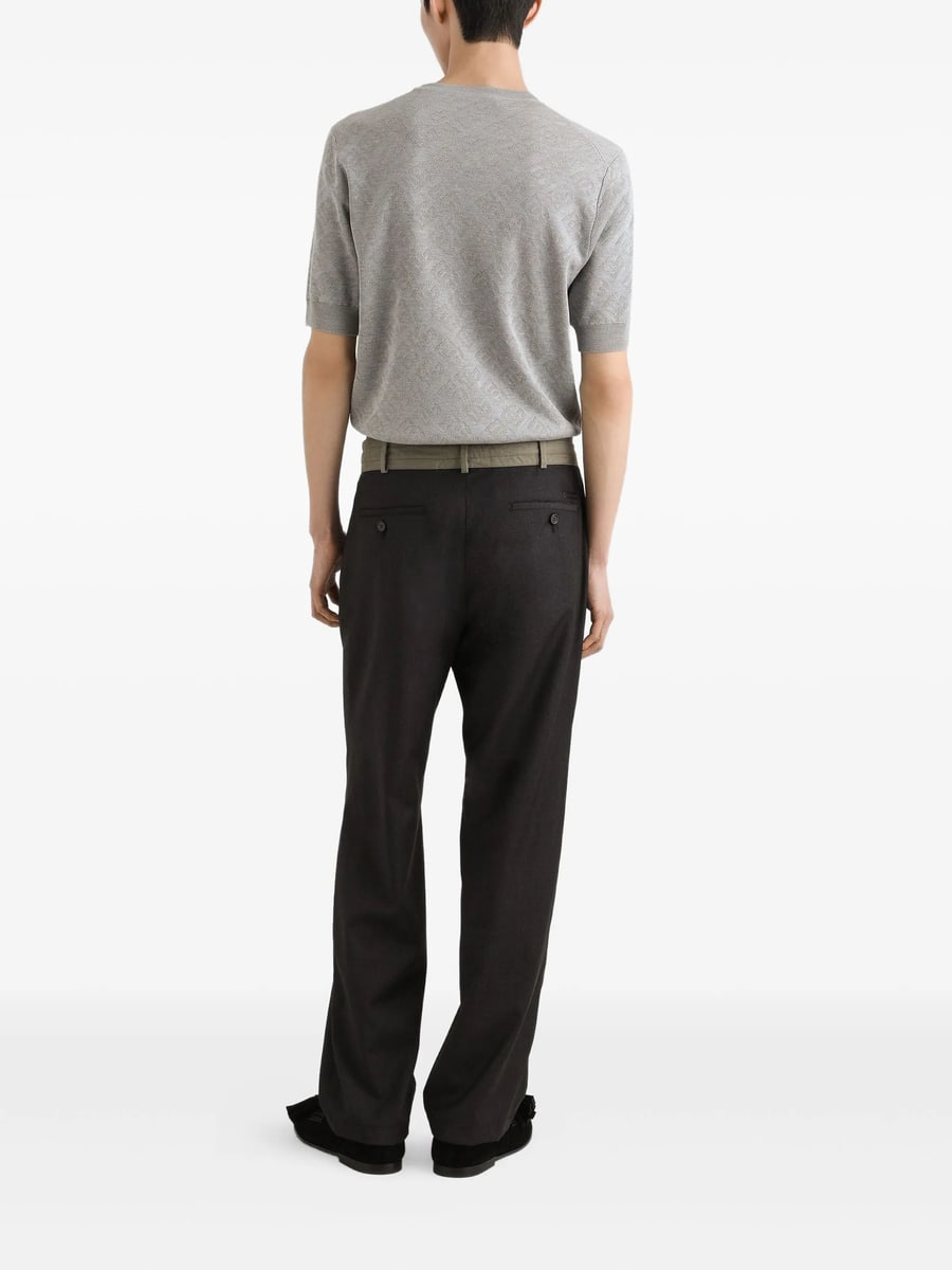 Dolce & Gabbana Dolce & Gabbana Textured Short-sleeve T-shirt, view 4