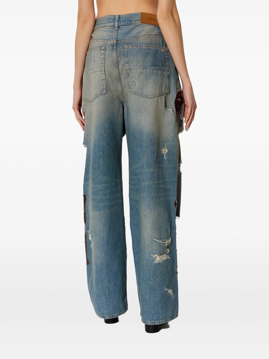 Amiri Amiri Bones Studded Jeans, view 4