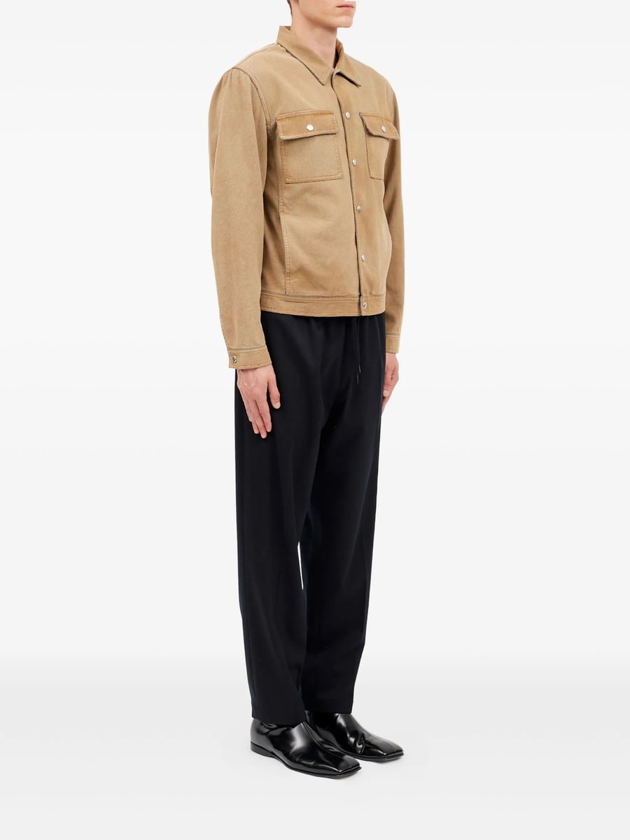 MM6 Maison Margiela Mm6 Maison Margiela Suede Effect Denim Jacket, view 4