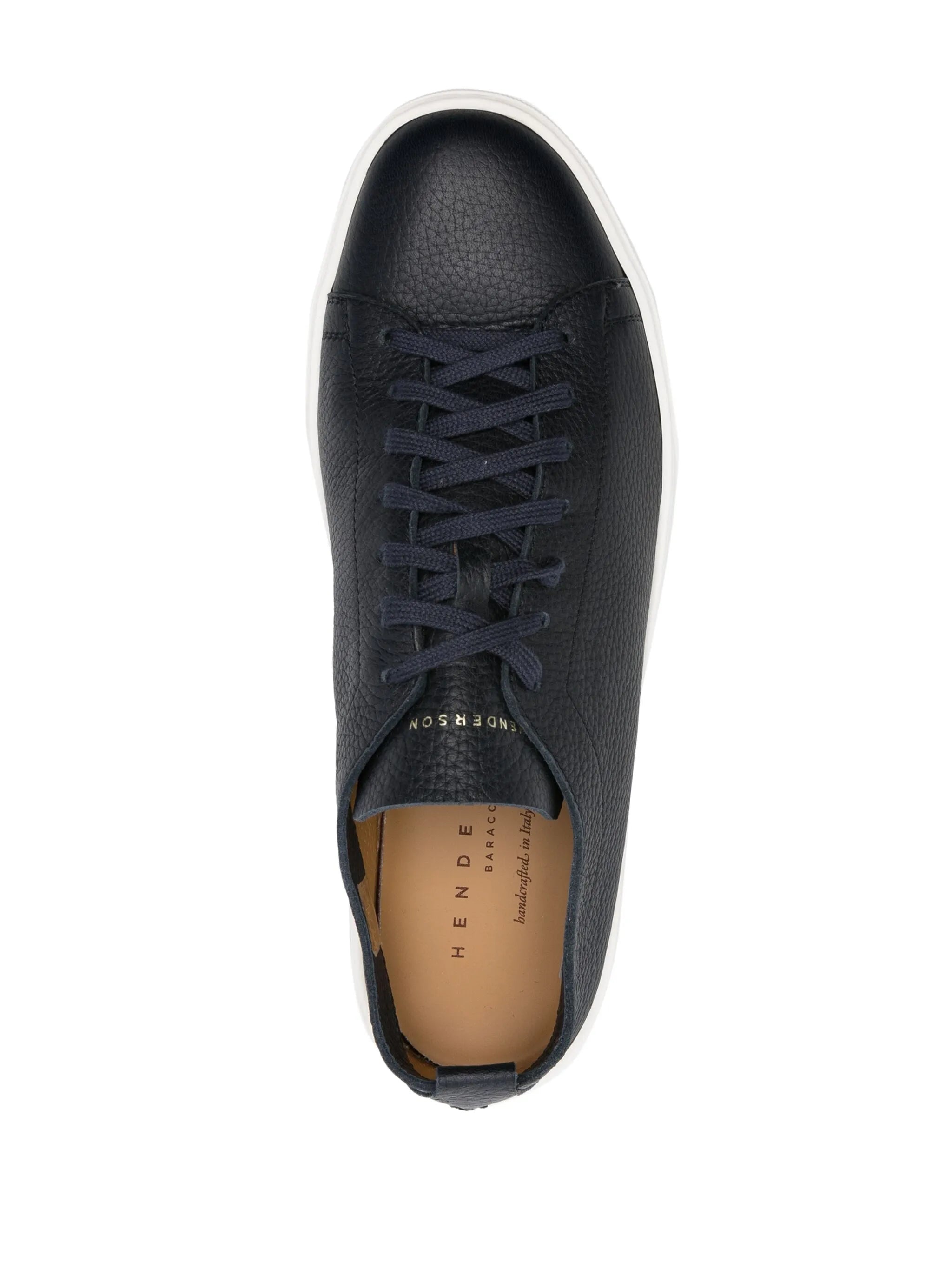 Henderson Baracco Henderson Baracco Grainy Leather Sneakers, view 2