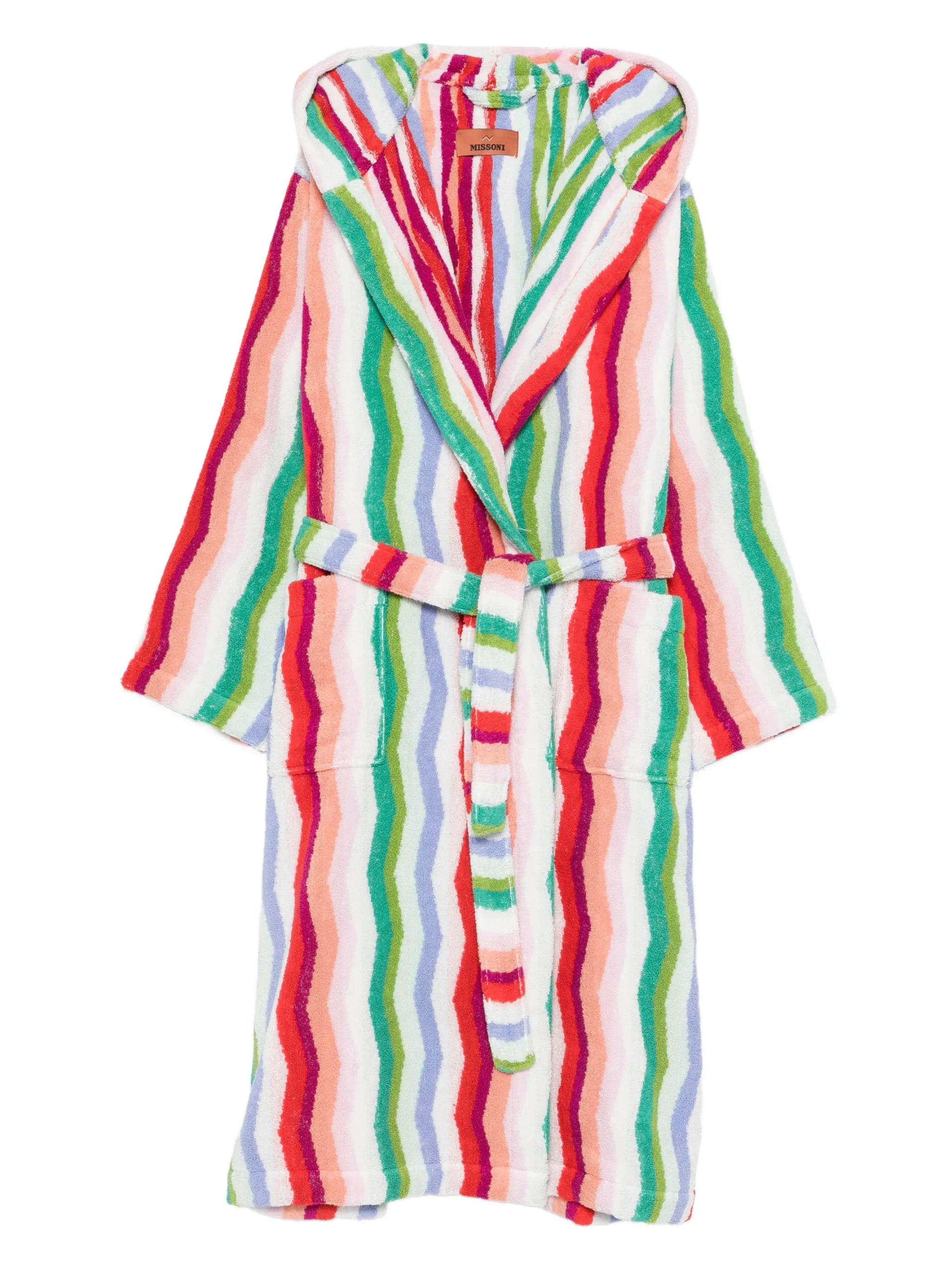 Missoni Home Missoni Home Hooded Stripe-pattern Bath Robe