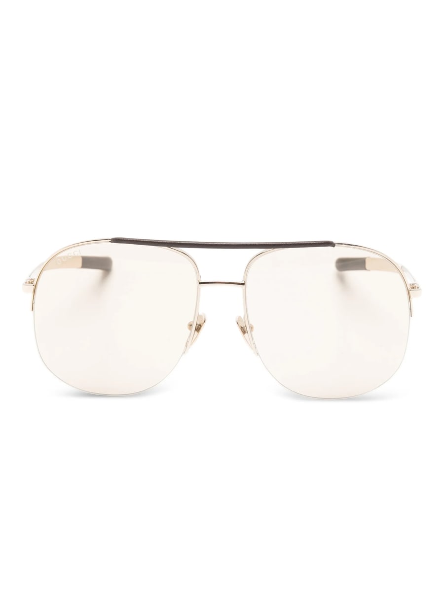 Gucci Gucci Top-bar Pilot Sunglasses