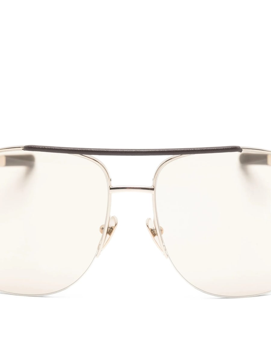 Gucci Gucci Top-bar Pilot Sunglasses, view 3