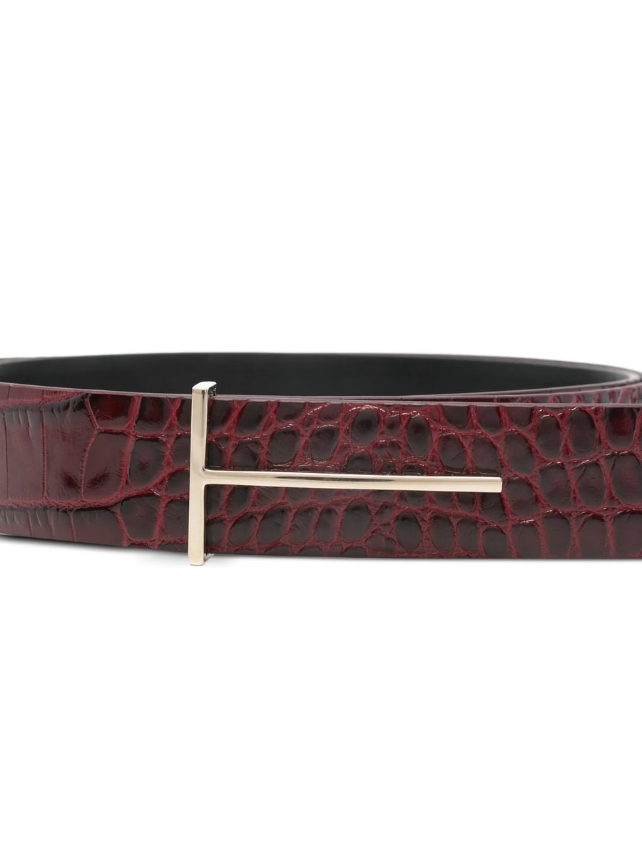 Tom Ford Tom Ford Embossed-leather Belt, view 3