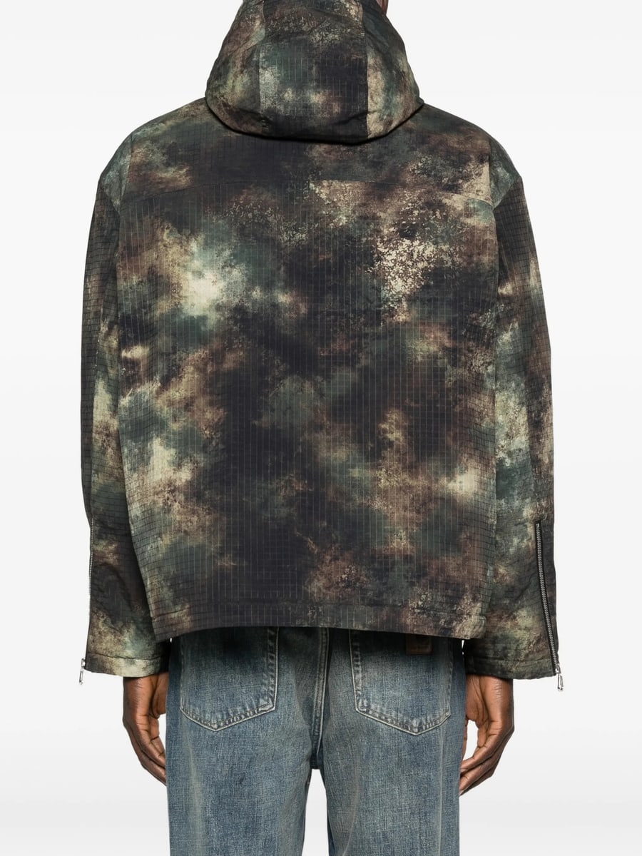 Cole Buxton Cole Buxton Camouflage-pattern Hooded Jacket, view 3