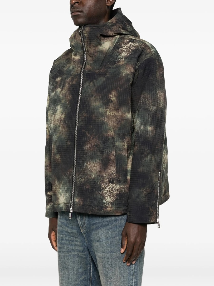 Cole Buxton Cole Buxton Camouflage-pattern Hooded Jacket, view 4