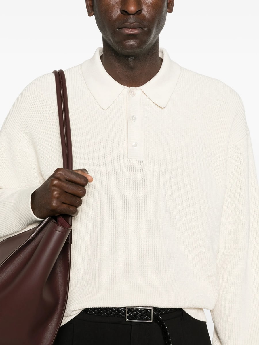 Studio Nicholson Studio Nicholson Buttoned Polo Shirt, view 3