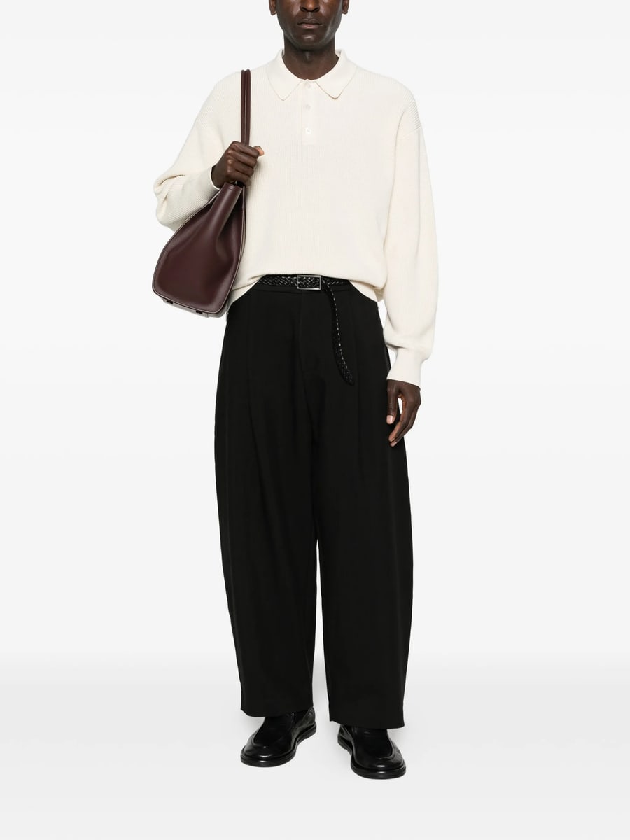 Studio Nicholson Studio Nicholson Buttoned Polo Shirt, view 4