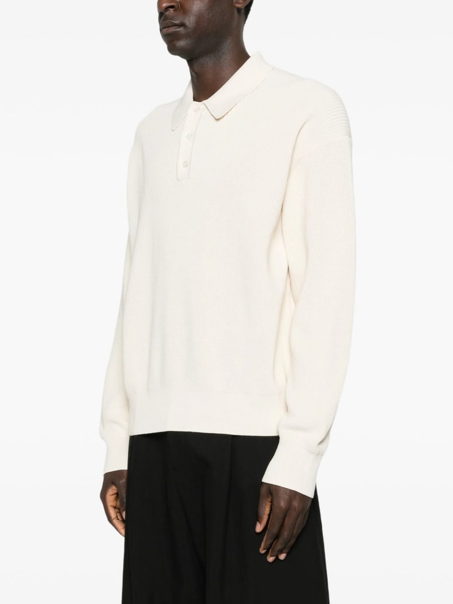 Studio Nicholson Studio Nicholson Buttoned Polo Shirt, view 5