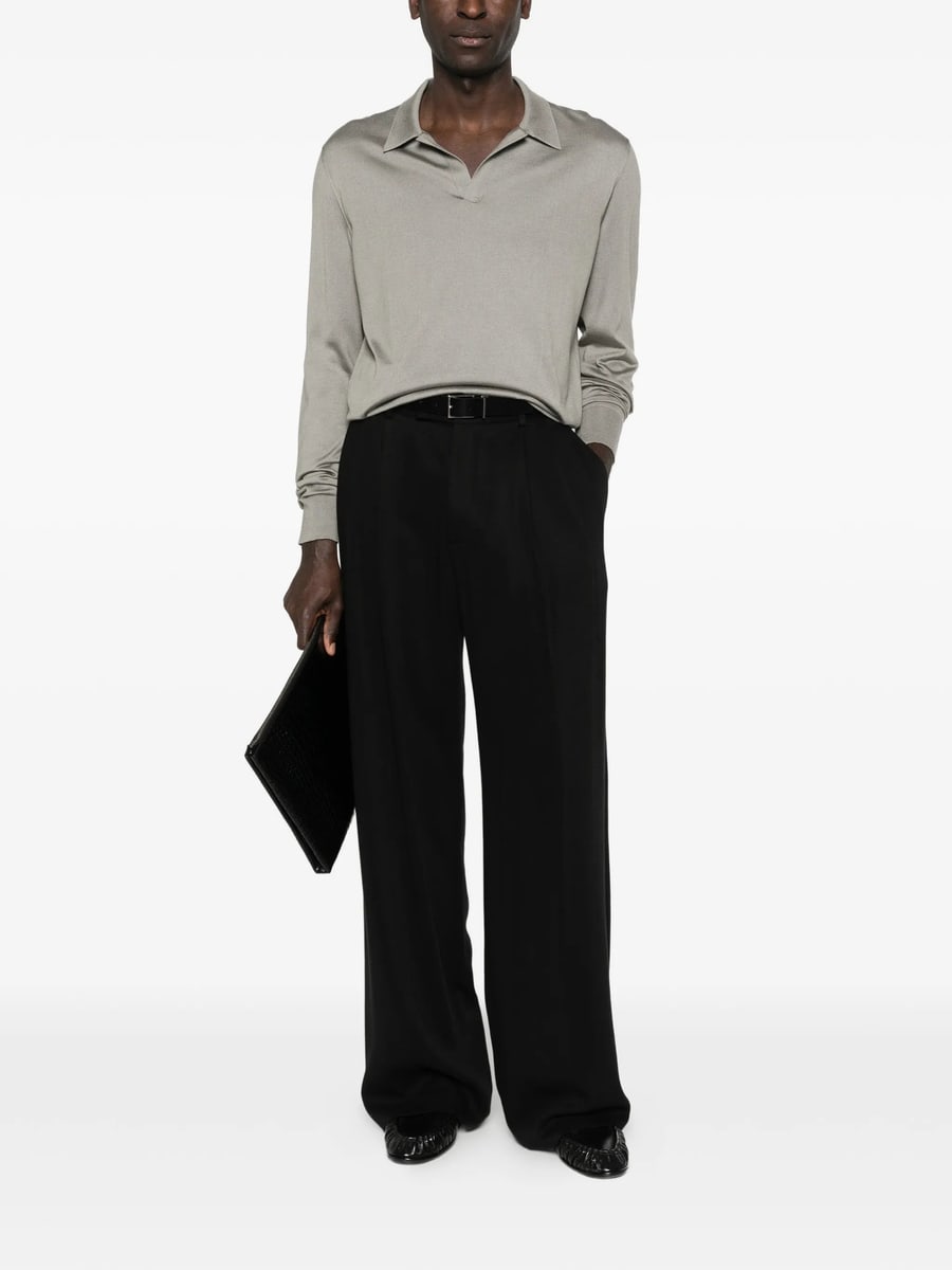 Dolce & Gabbana Dolce & Gabbana Collared Long-sleeve T-shirt, view 3