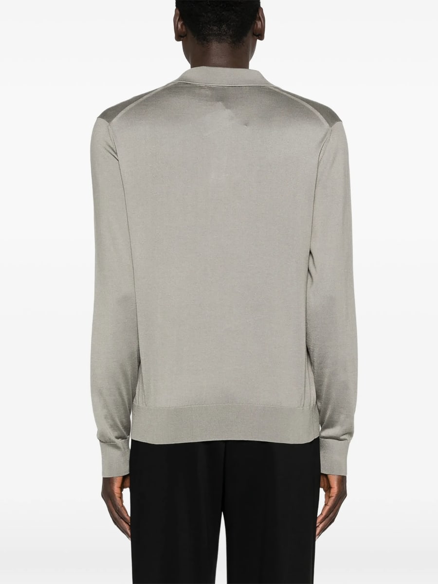 Dolce & Gabbana Dolce & Gabbana Collared Long-sleeve T-shirt, view 5