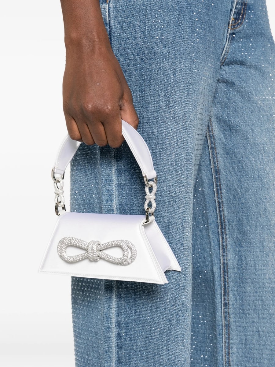 Mach & Mach Mach & Mach Bow Chain Tote Bag, view 2