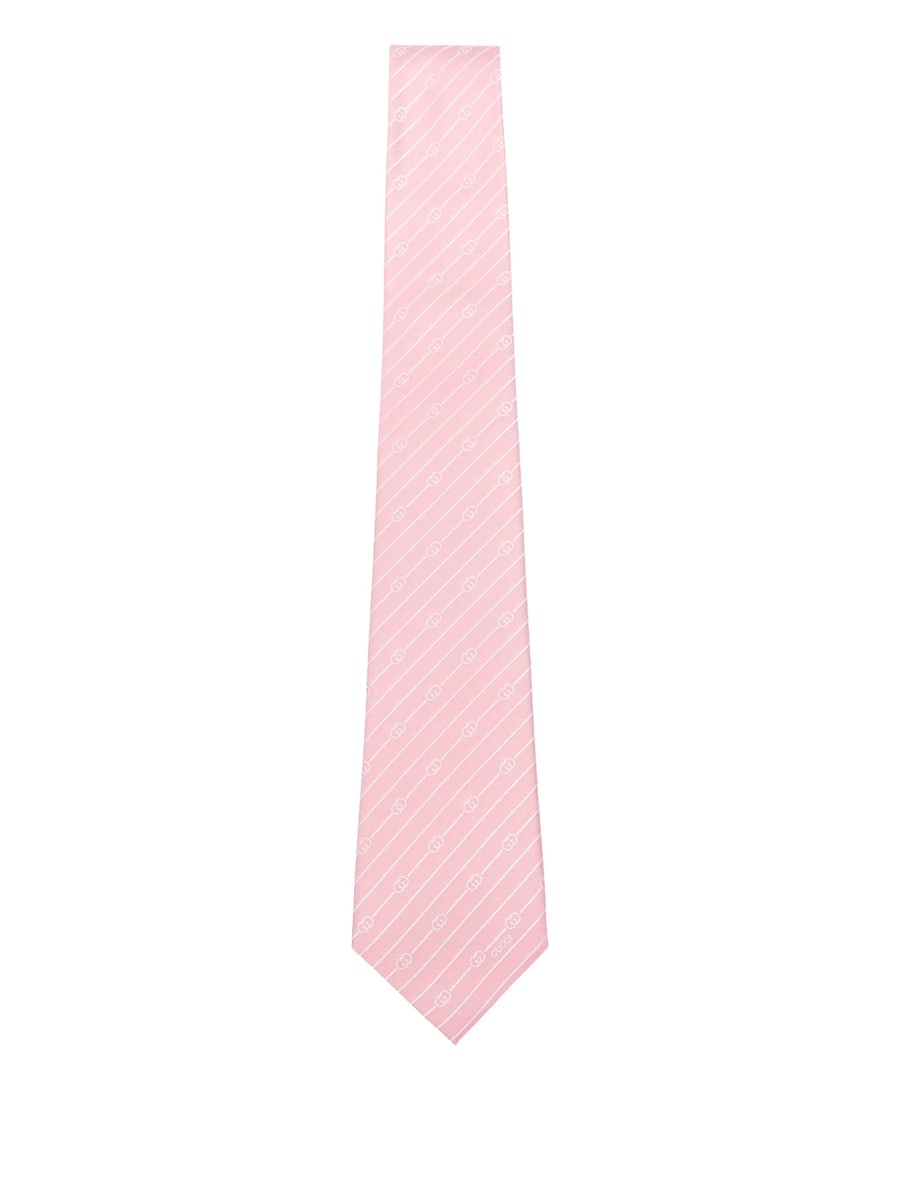 Gucci Gucci Diagonal-stripe Logo Tie