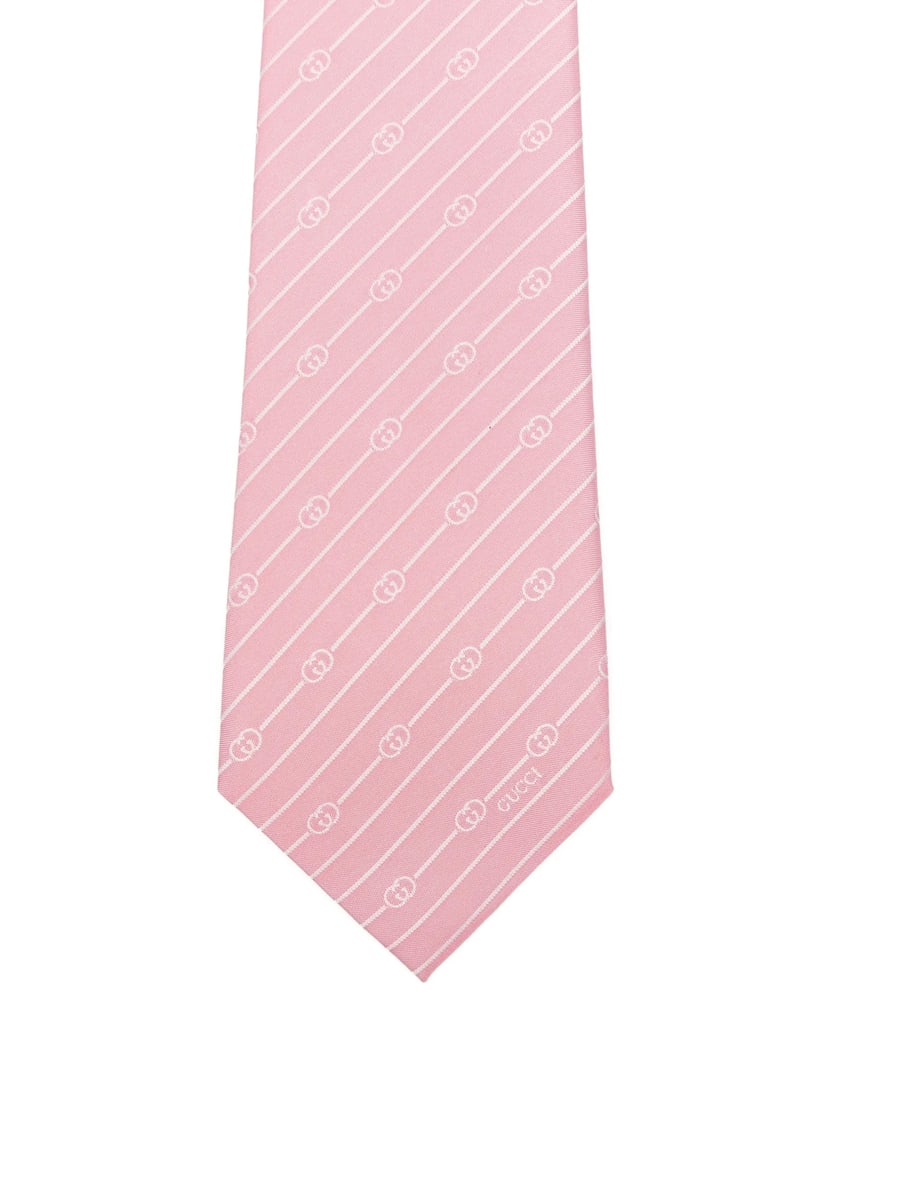 Gucci Gucci Diagonal-stripe Logo Tie, view 2