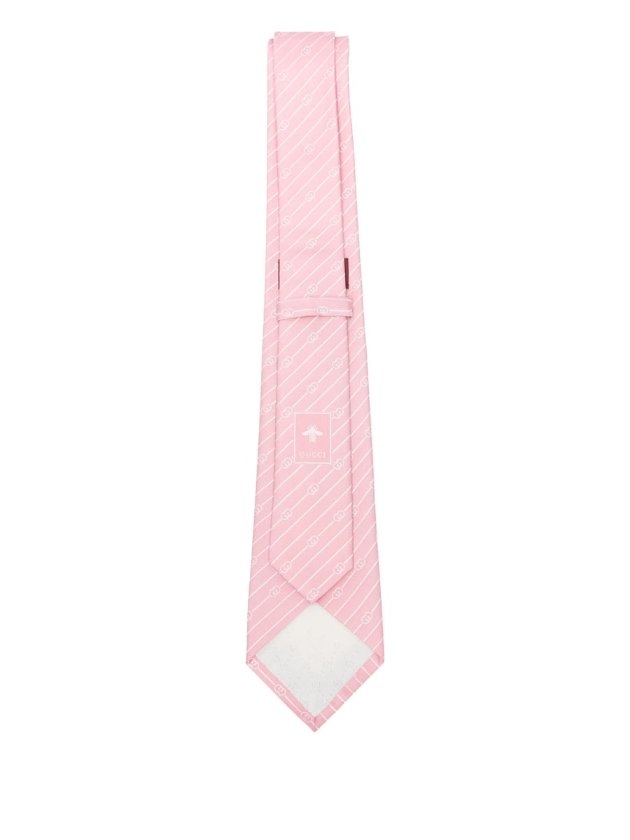 Gucci Gucci Diagonal-stripe Logo Tie, view 3