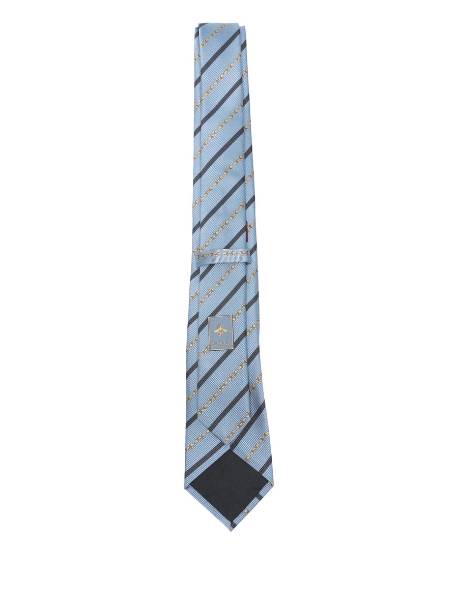 Gucci Gucci Striped Chain Tie, view 2