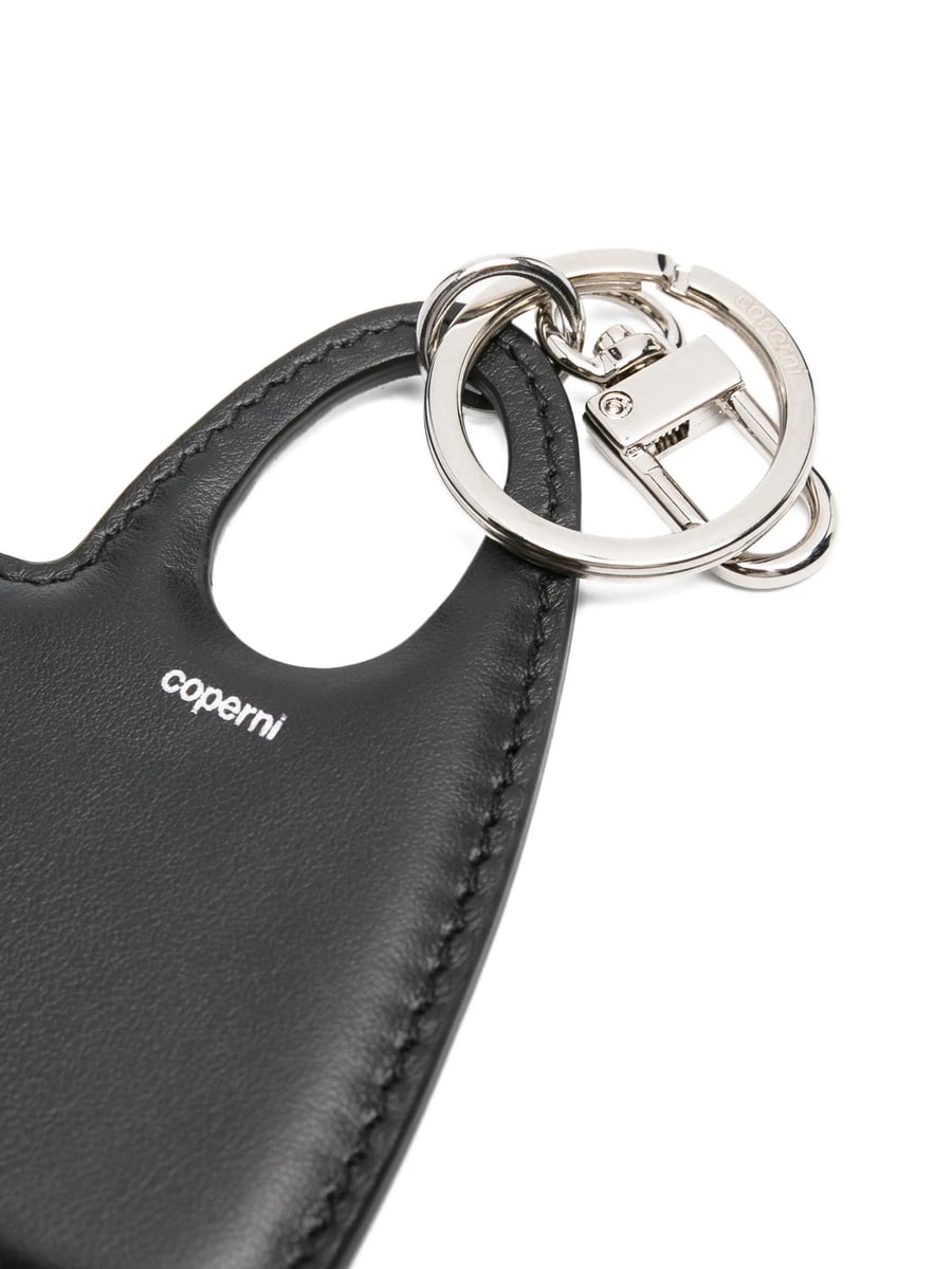 Coperni Coperni Heart-shaped Leather Keyring, view 2