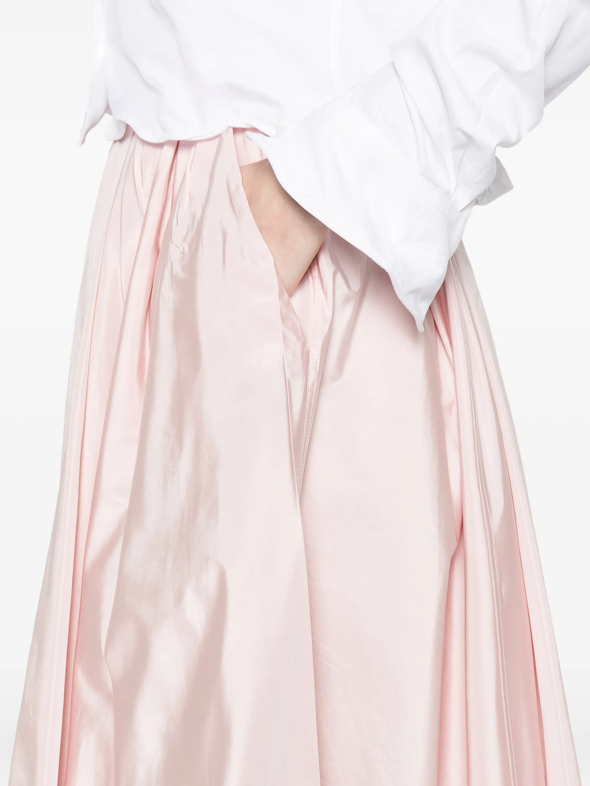 Prada Prada Pocketed Midi A-line Skirt, view 2