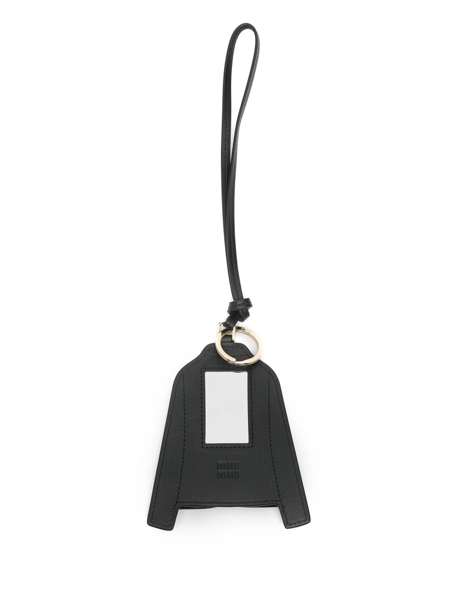 Miu Miu Miu Miu Leather Key Ring Trick, view 2