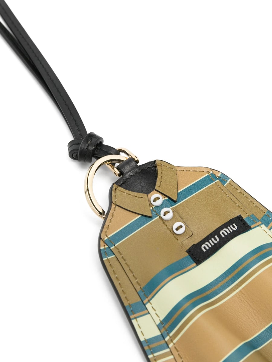 Miu Miu Miu Miu Leather Key Ring Trick, view 3