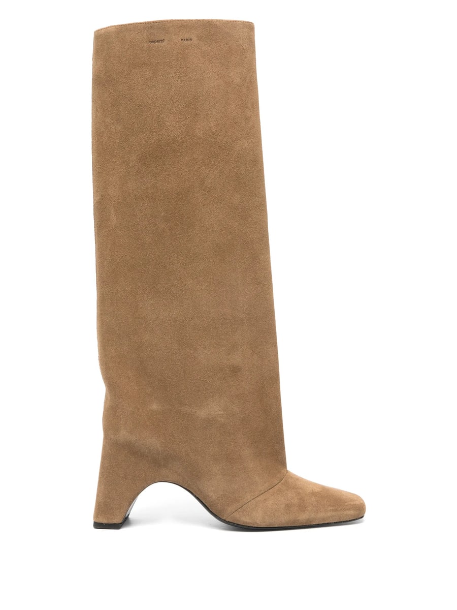 Coperni Coperni Square-toe Heeled Knee-high Boots