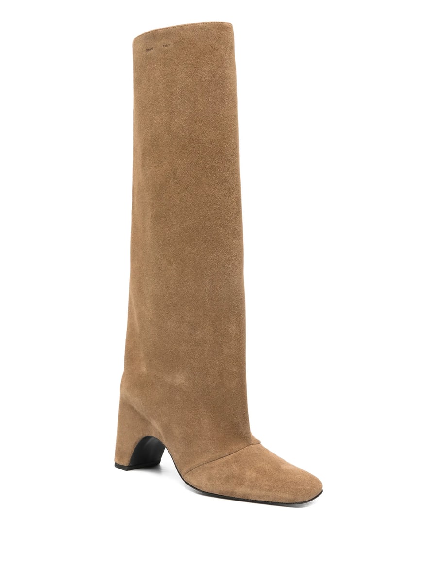 Coperni Coperni Square-toe Heeled Knee-high Boots, view 4