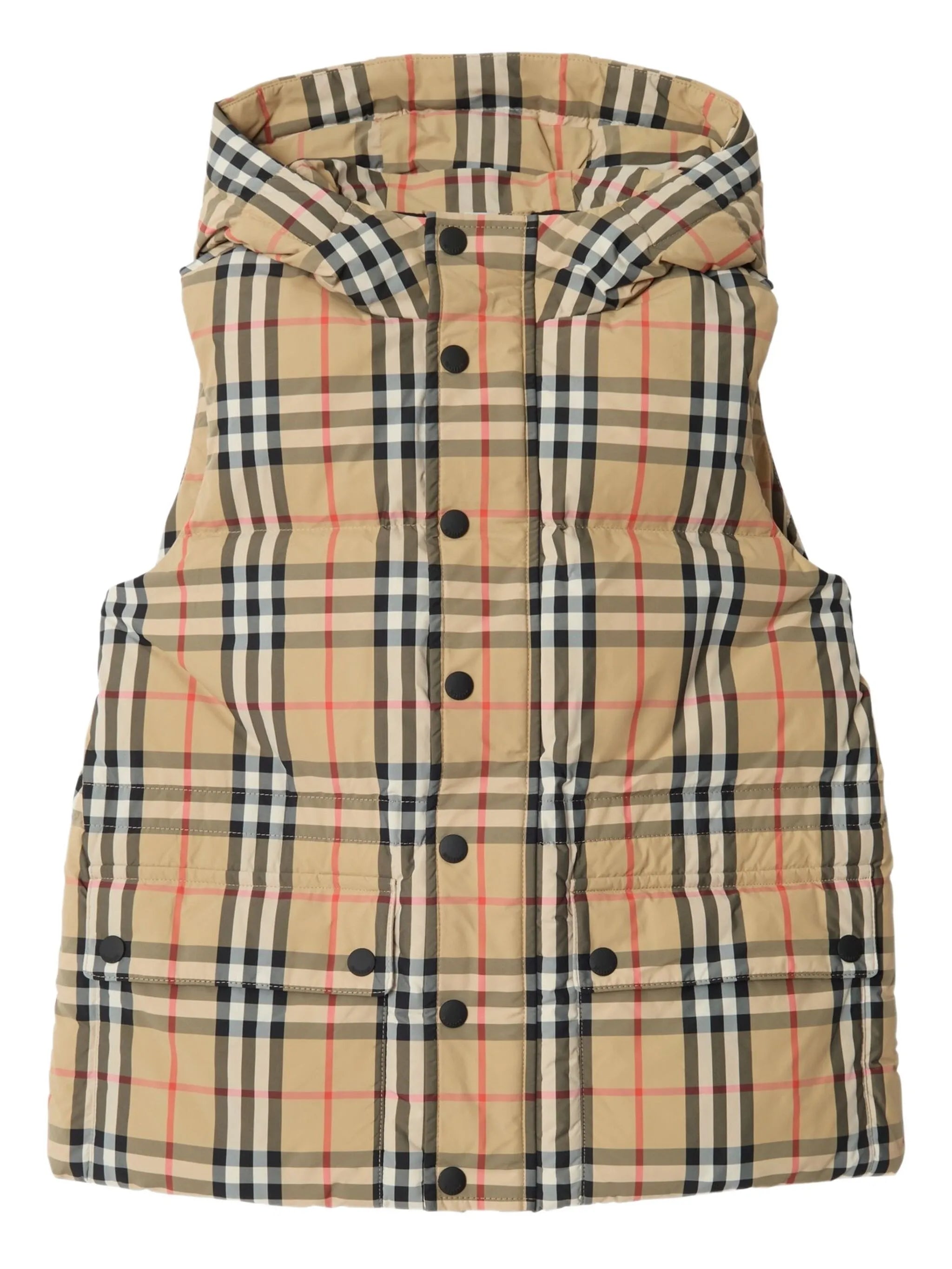 Burberry Burberry Check-pattern Hooded Gilet
