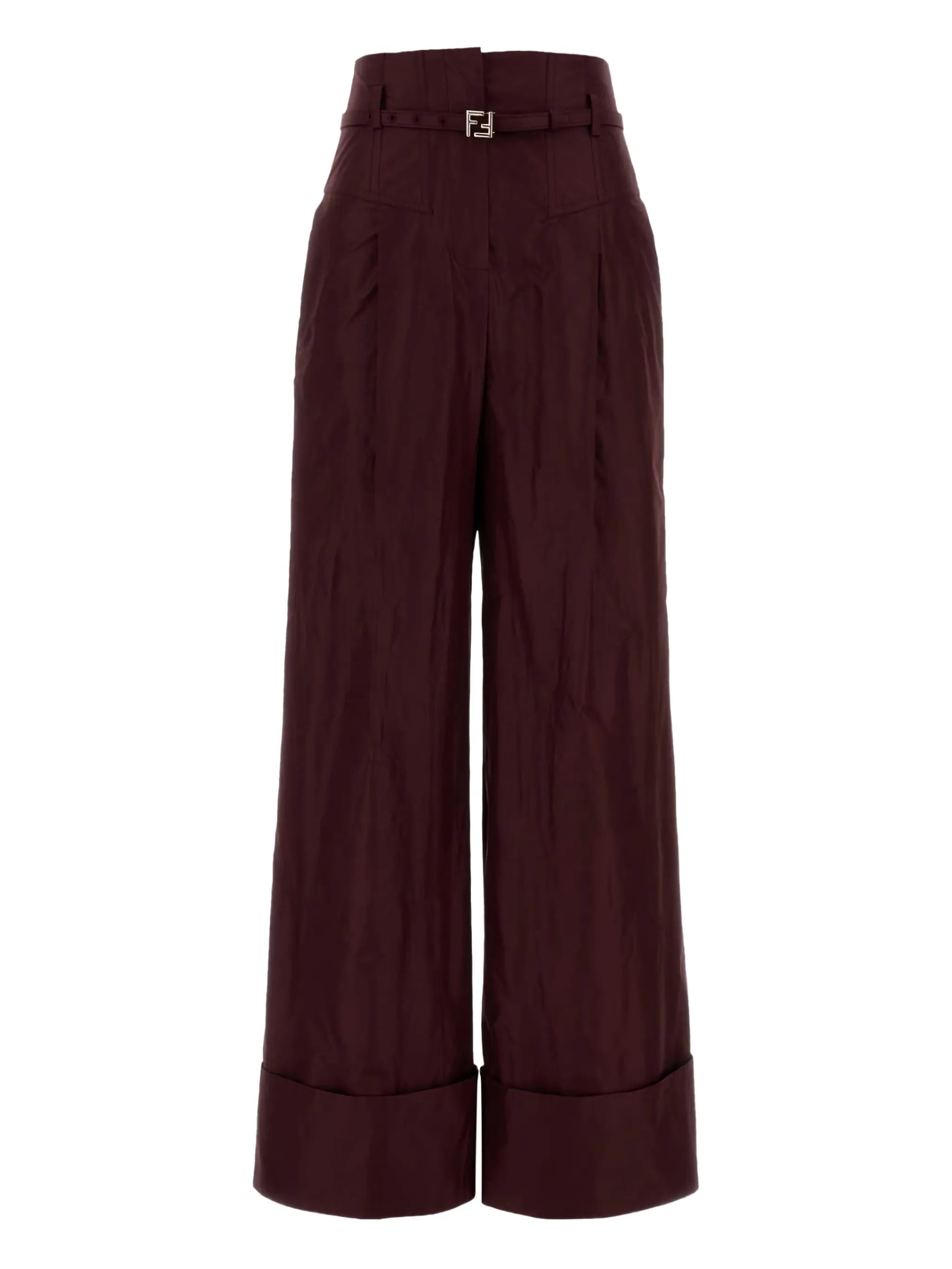 Fendi Fendi Taffeta-buckle Trousers