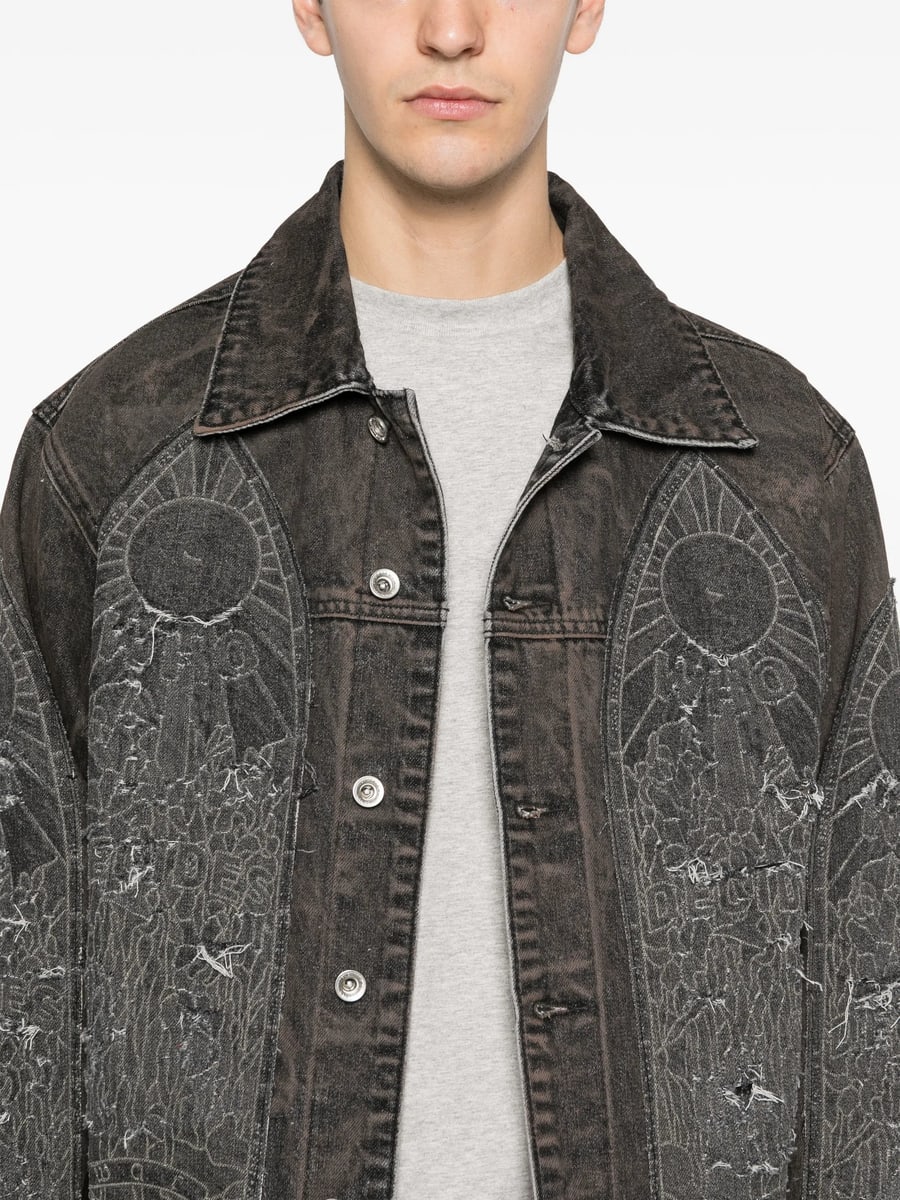 Who Decides War Who Decides War Mechanic Denim Jacket, view 2